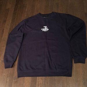 Pink+Dolphin Navy Blue Sweatshirt Size L